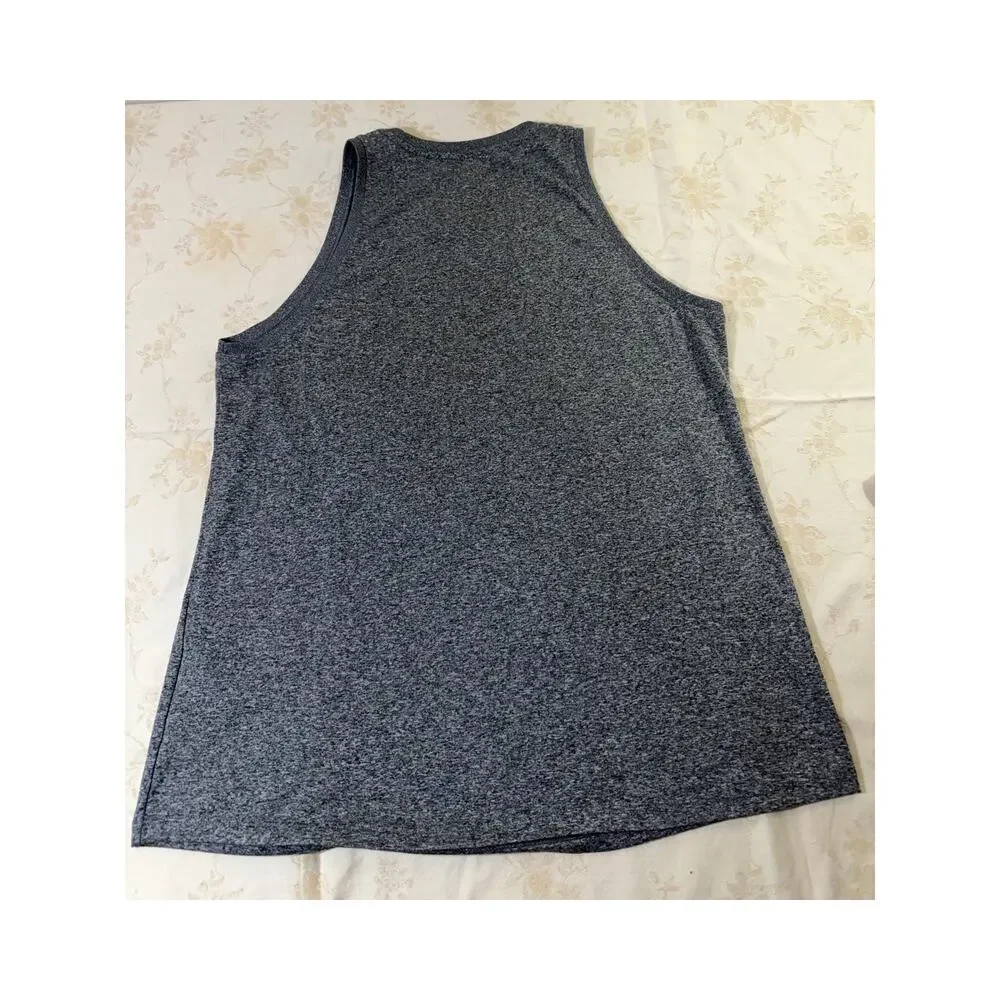 Nike Dri-FIT Womens Medium Gray Sleeveless Tank Top Swoosh Running Workout